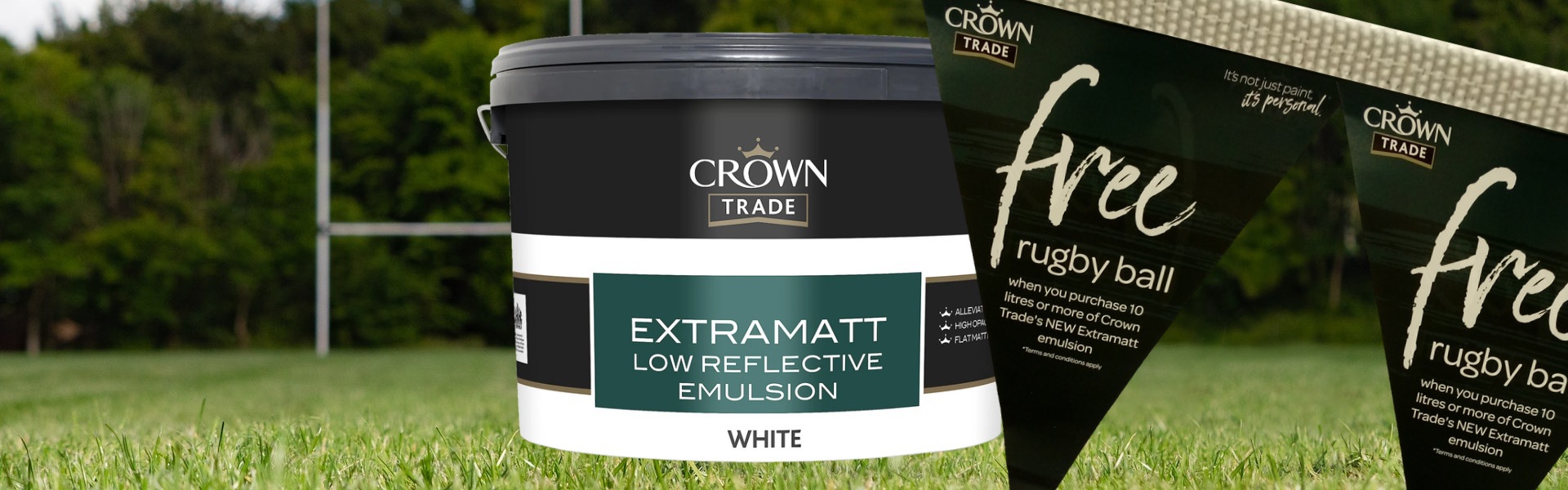 Crown Trade Covermatt Obliterating Emulsion : Transform Your Walls with Power