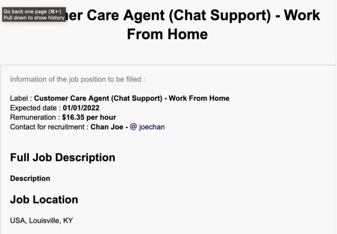 Customer Care Agent Chat Support Work from Home