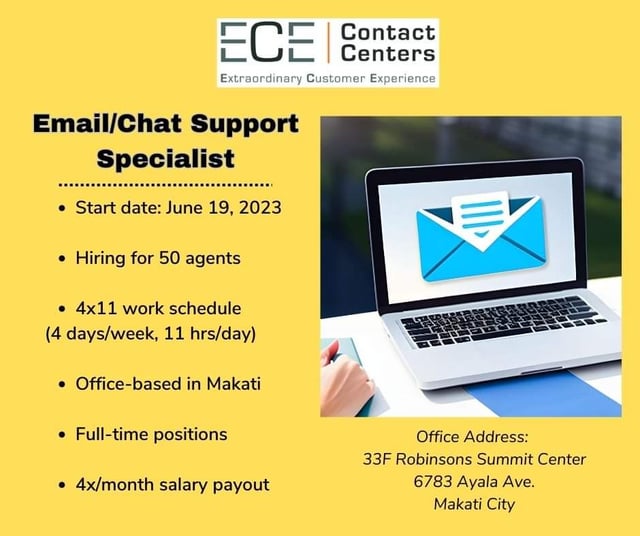 Email Chat Support Specialist